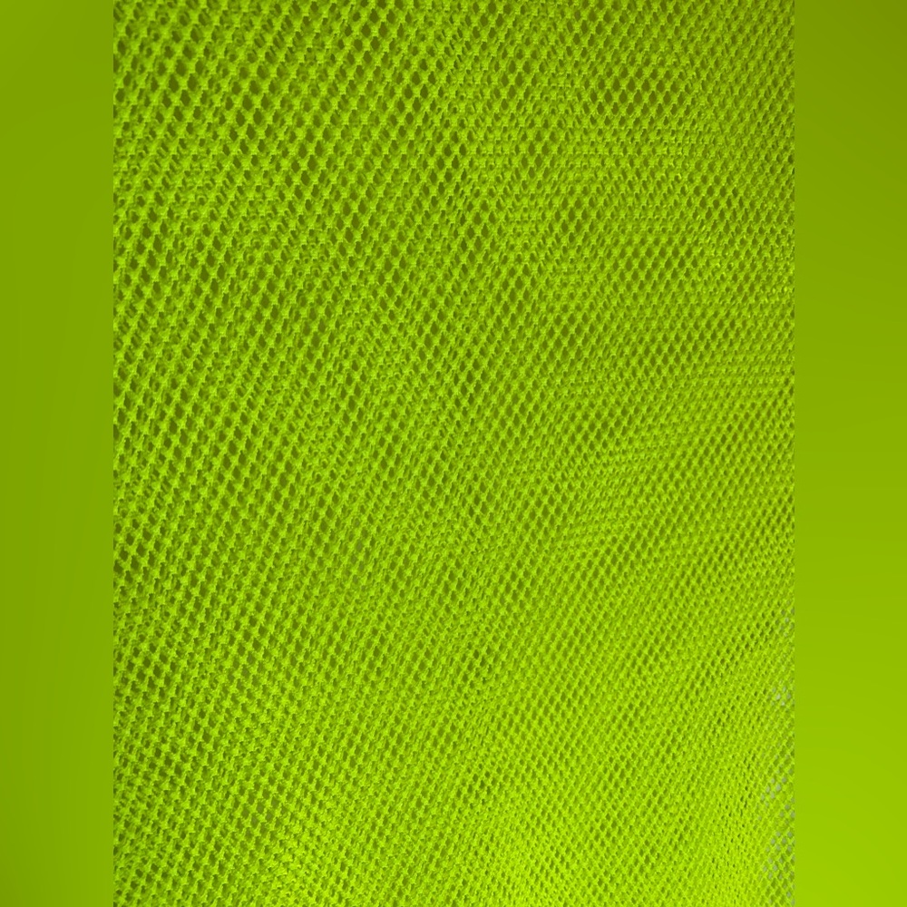 NYC Women M Sheer Mesh Shirt Dress Sexy Clubwear See Through Top Adult Yellow - Picture 2 of 9
